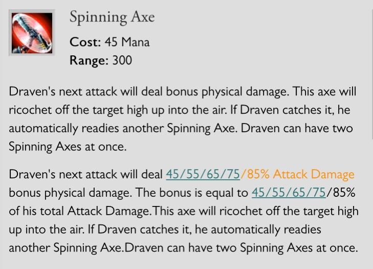 Does The Ability Dmg Masterie Afect Dravens Axes