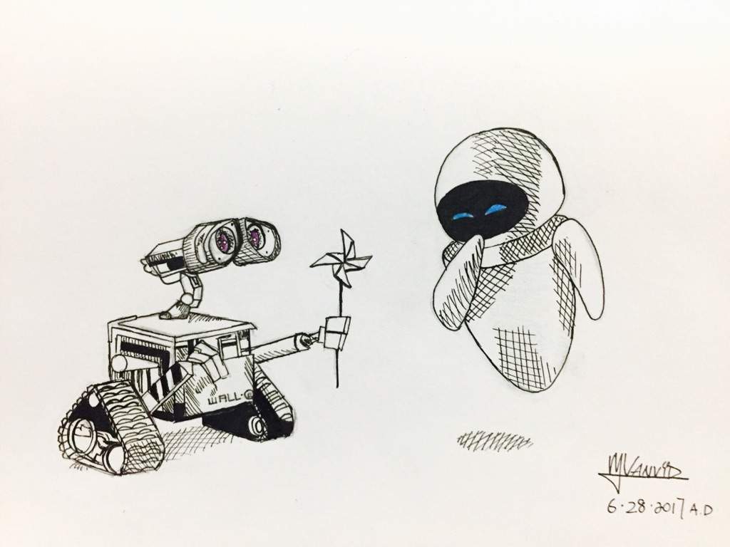 WALL*E and Eve Disney Art Amino.