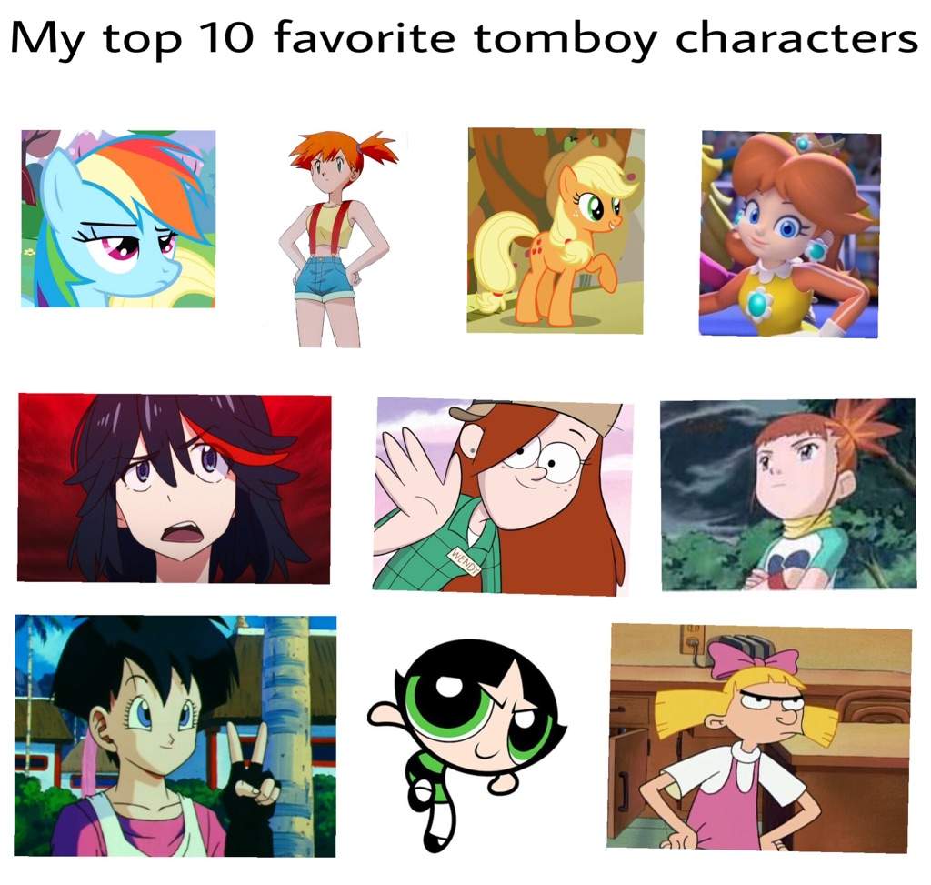 My top 10 favorite tomboy characters | Cartoon Amino