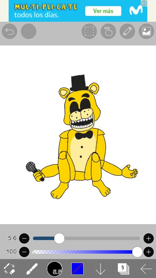 DIBUJO DE GOLDEN FREDDY | FNaF Amino [ Español ] Amino