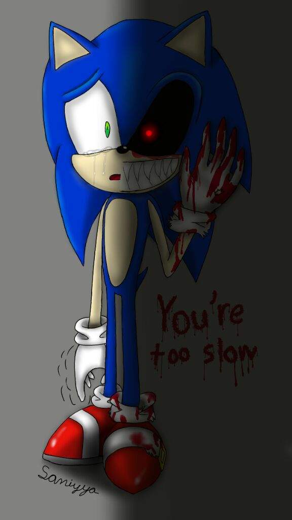 sonic exe drawing