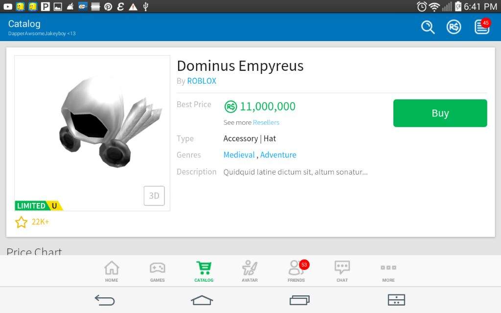 Dominus Roblox Amino - buying a dominus on roblox