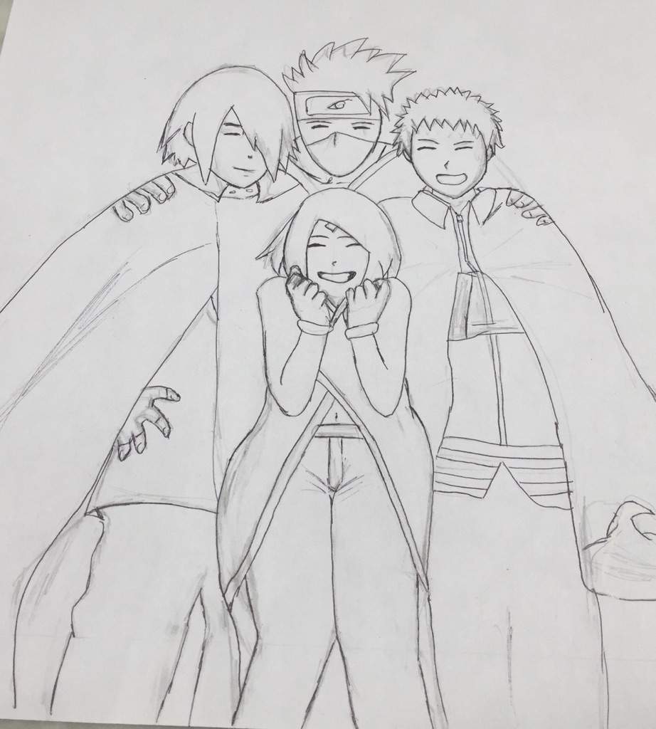 Dibujo Equipo 7 Thenextgeneration Boruto Amino Fans Amino