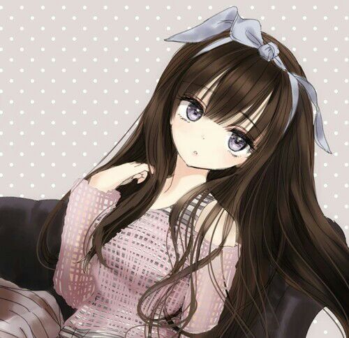 Anime shared cute long hair