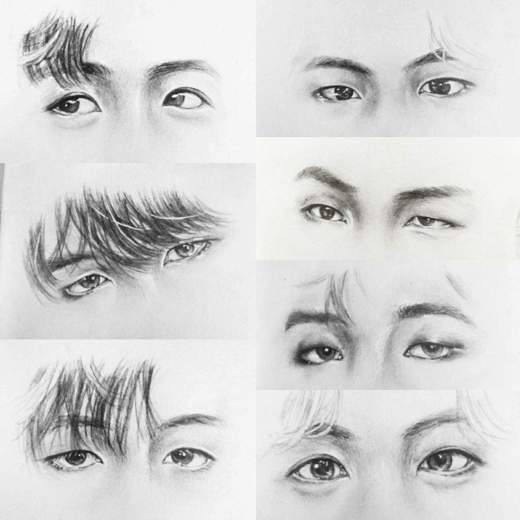 BTS eyes 👀👀 | Kpop FanArt Amino