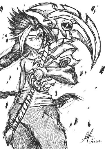 Kayn doodle sketch becuz im lazy | League Of Legends Official Amino