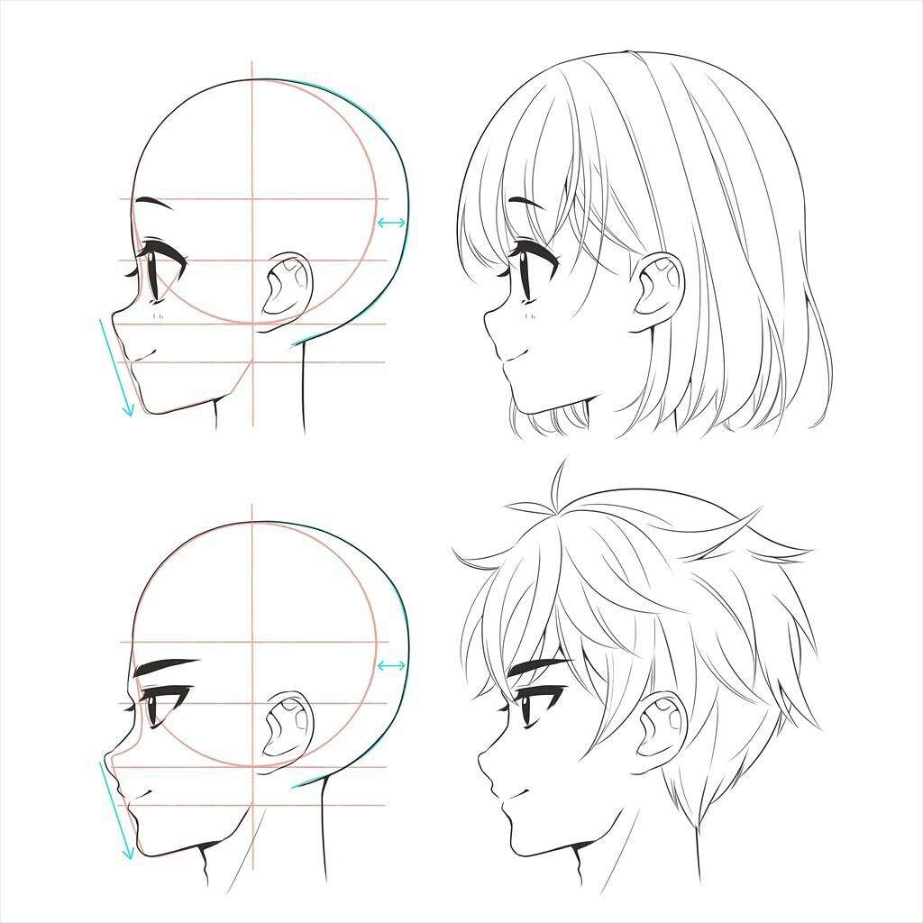 Como Dibujar Rostros Y Lineas •anime• Amino