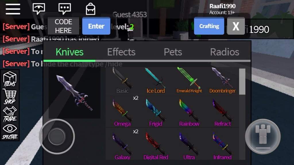 My Assassin Knives There Are More Roblox Amino