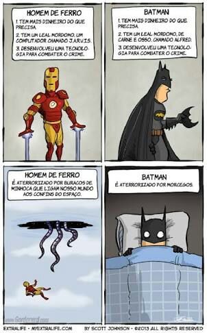 Comparação BATMAN e HOMEM DE FERRO | Marvel Comics em Português™ Amino