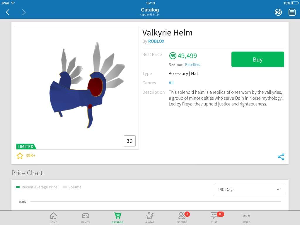 Roblox Valkyrie For Sale
