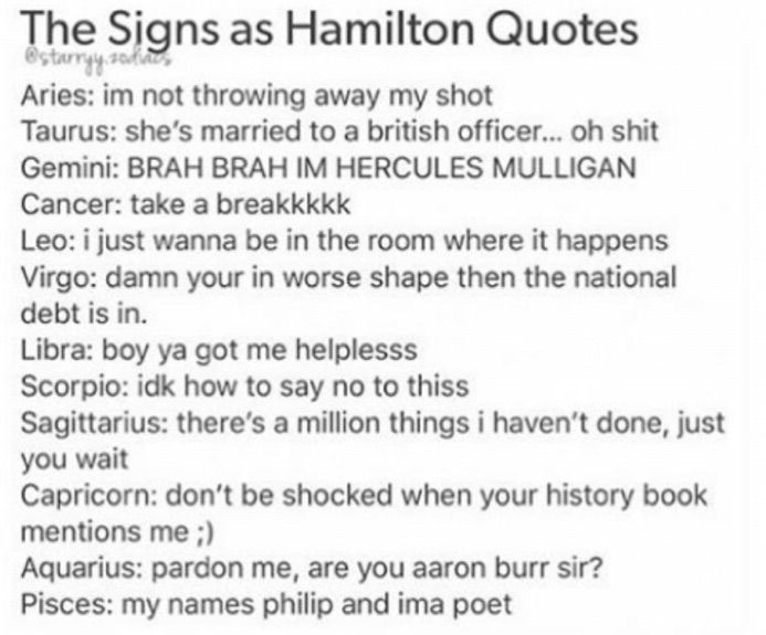 hamilton Zodiac Amino