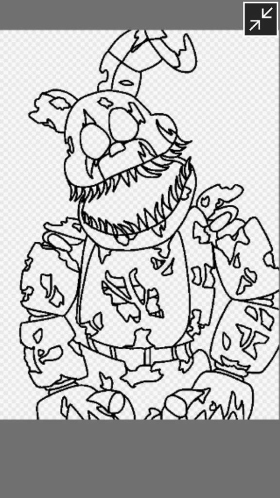Springtrap Coloring Sheet Coloring Pages For Kids