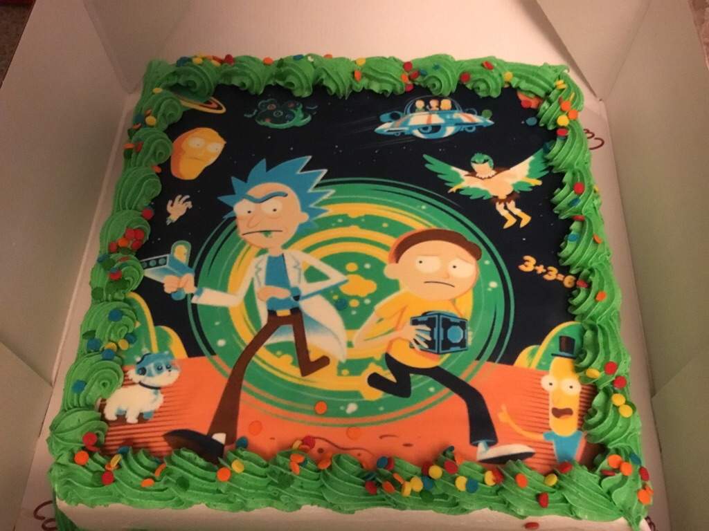 Rick and Morty cake for season 3 episode 3 premiere | Rick And Morty Amino