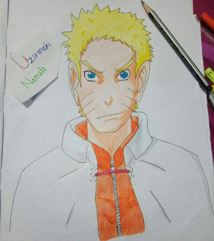 My New Drawing Uzumaki Naruto As Hokage Boruto Amino