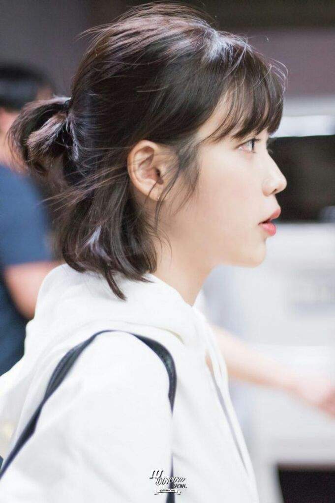 iu has perfected the short hair style •  iu lee ji eun