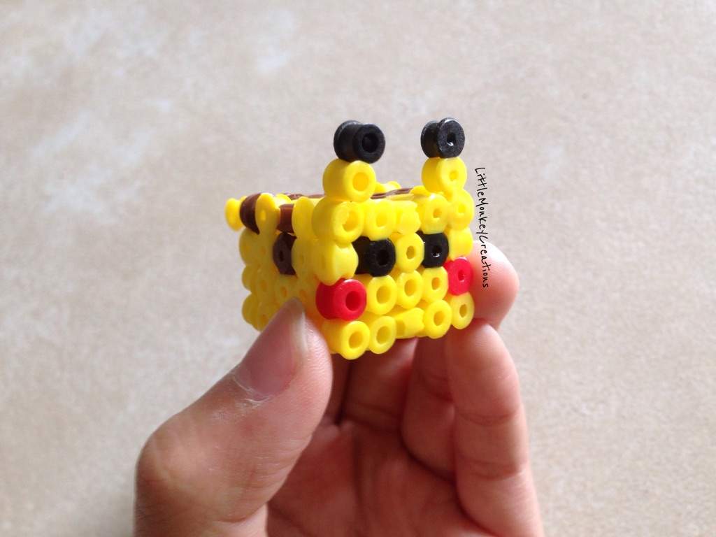 3D perler bead pikachu! | Crafty Amino