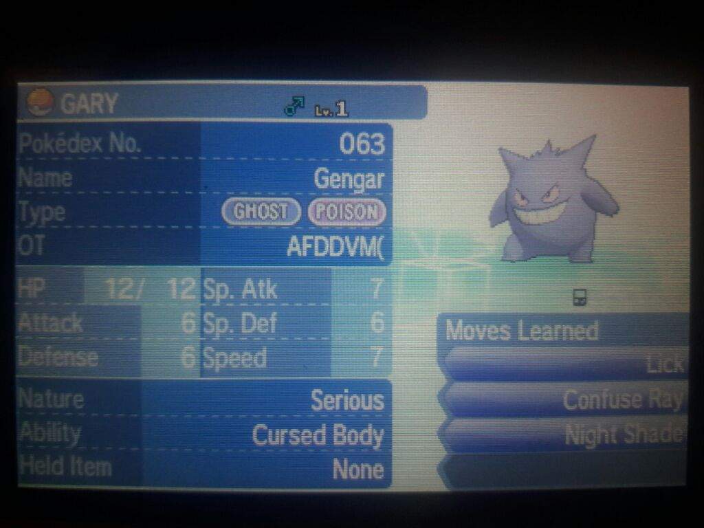 How to get a level 1 Gengar in Sun and Moon Pokémon Amino