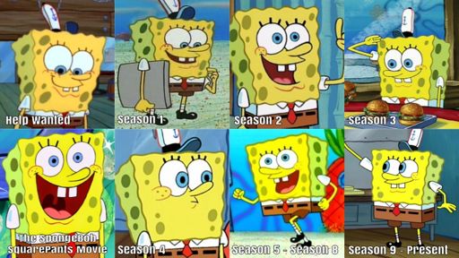 The changes of spongebob characters over the years part 1 | SpongeBob ...