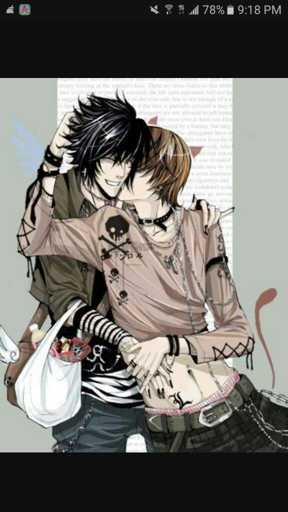 gay anime couple cuddles