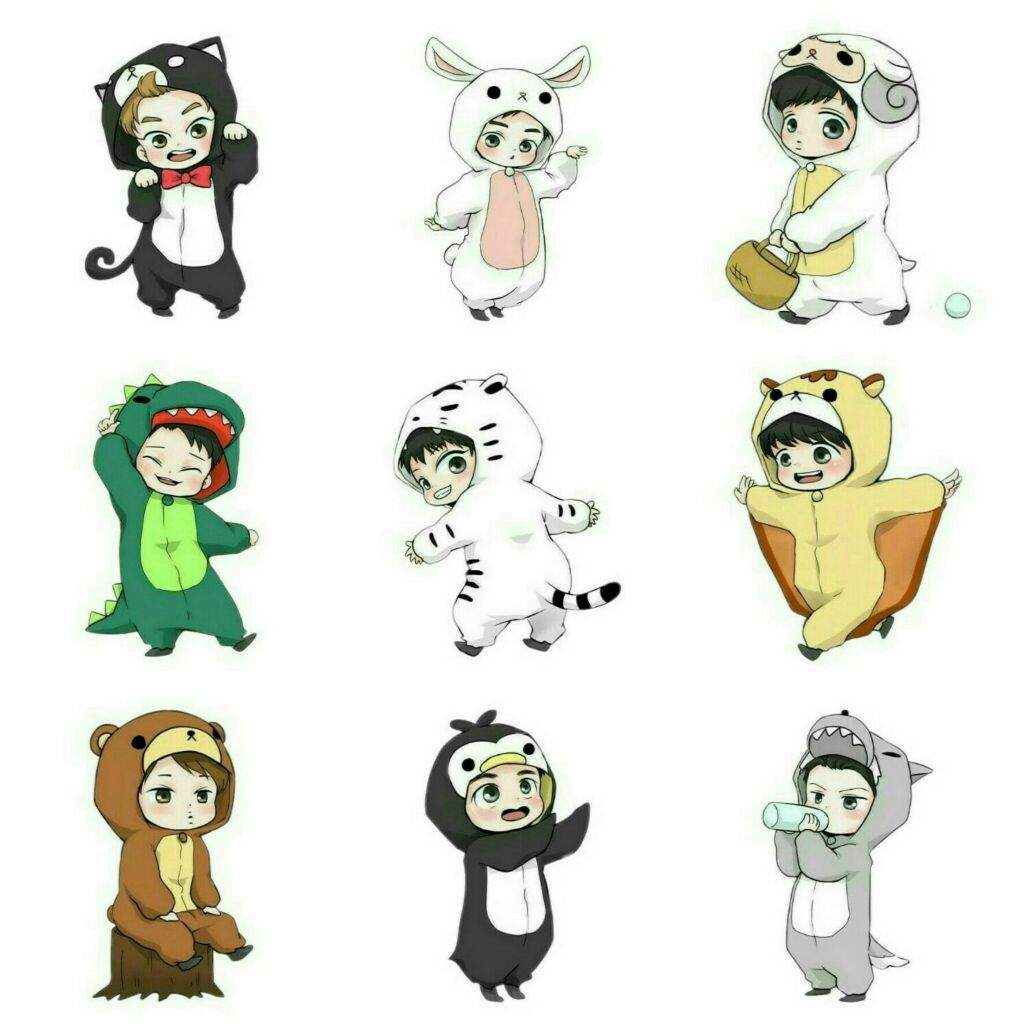  EXO Chibi  Drawings EXO   Amino