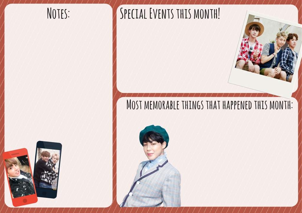 Download October-December 2017 Calendars for BTS-themed Planners | ARMY's Amino