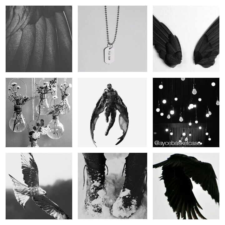 Red Falcon Black And White Aesthetic Moodboard Marvel