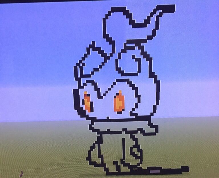 Marshadow Pixel Art in Minecraft | Pokémon Amino