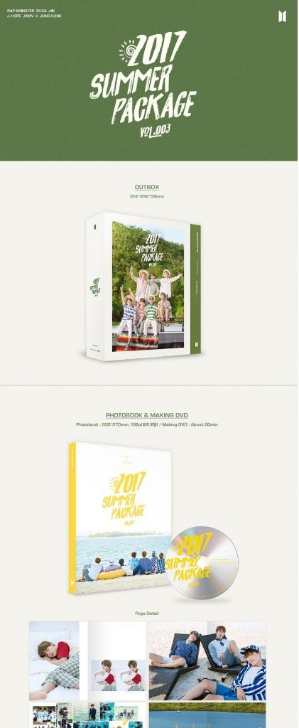 Eu Uk Worldwide Bts Summer Package 17 Group Order Pre Order Park Jimin Amino