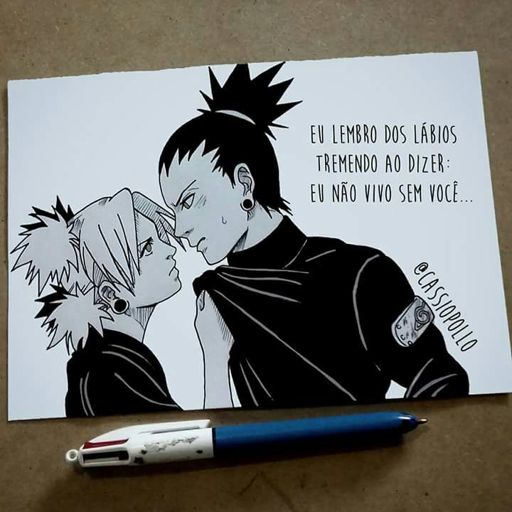 Desenho finalizado, casal estilo mangá... #draw #drawing #mangá #desenho  #sketch #cassiopollo #unamar #unamartattoo #tumblr #temari #narutoshippuden  #mangátumblr #desenhotumblr #anime #nara #narutoman | M(arte) Amino