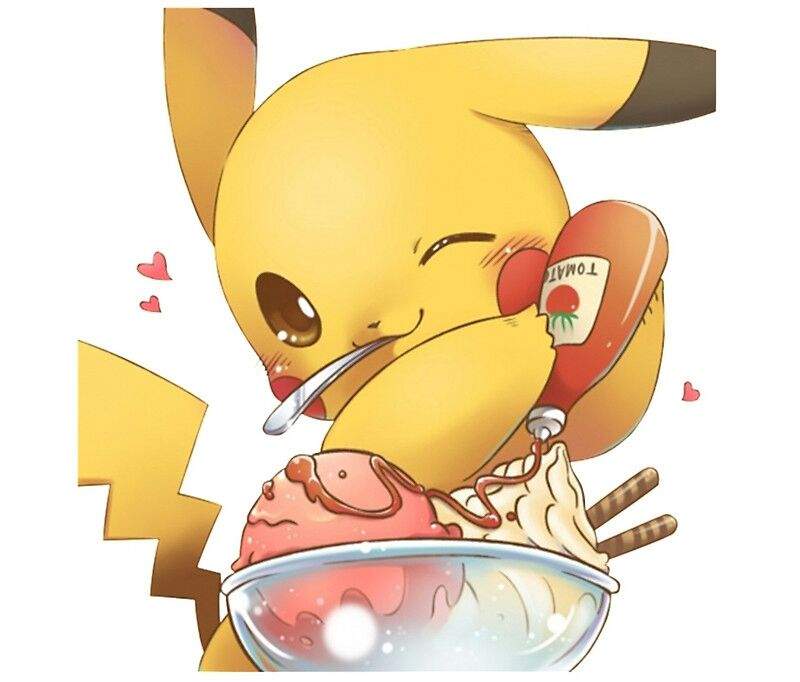 cute pikachu love