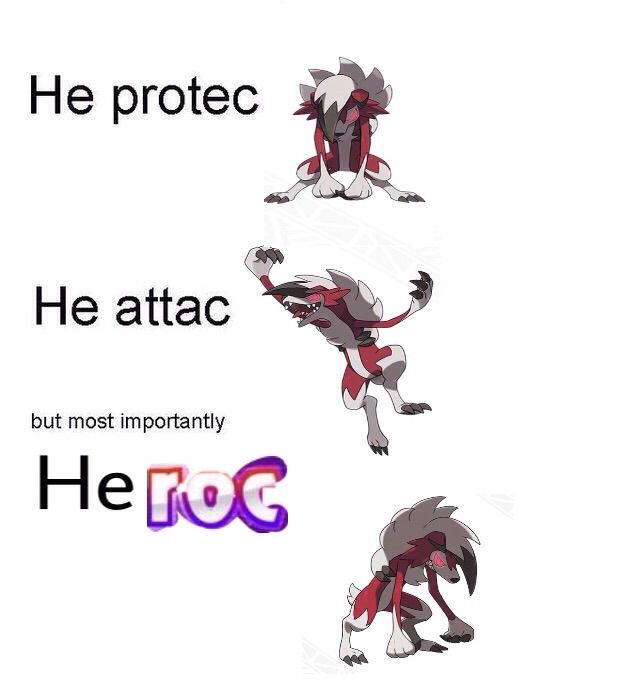 Pokemon Lycanroc Meme