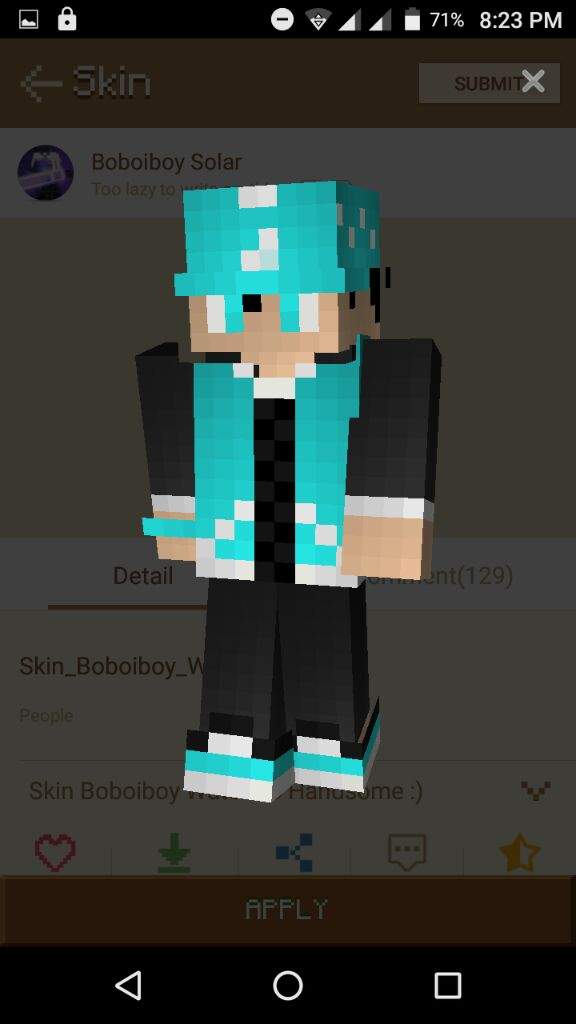 Mcpe Boboiboy Skins Boboiboy Amino