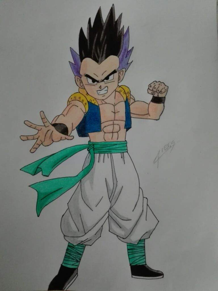 Dibujo De Gotenks Terminado Dragon Ball Espanol Amino