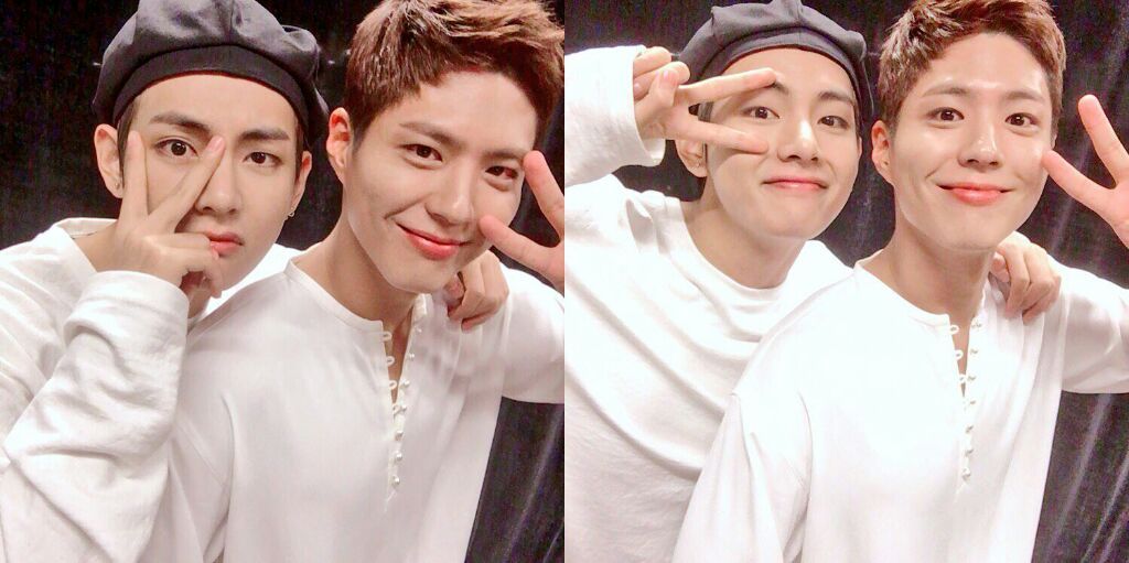 Kim Taehyung and Park Bogum together | ARMY's Amino