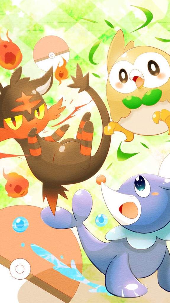 The aloha starters | Pokémon Amino