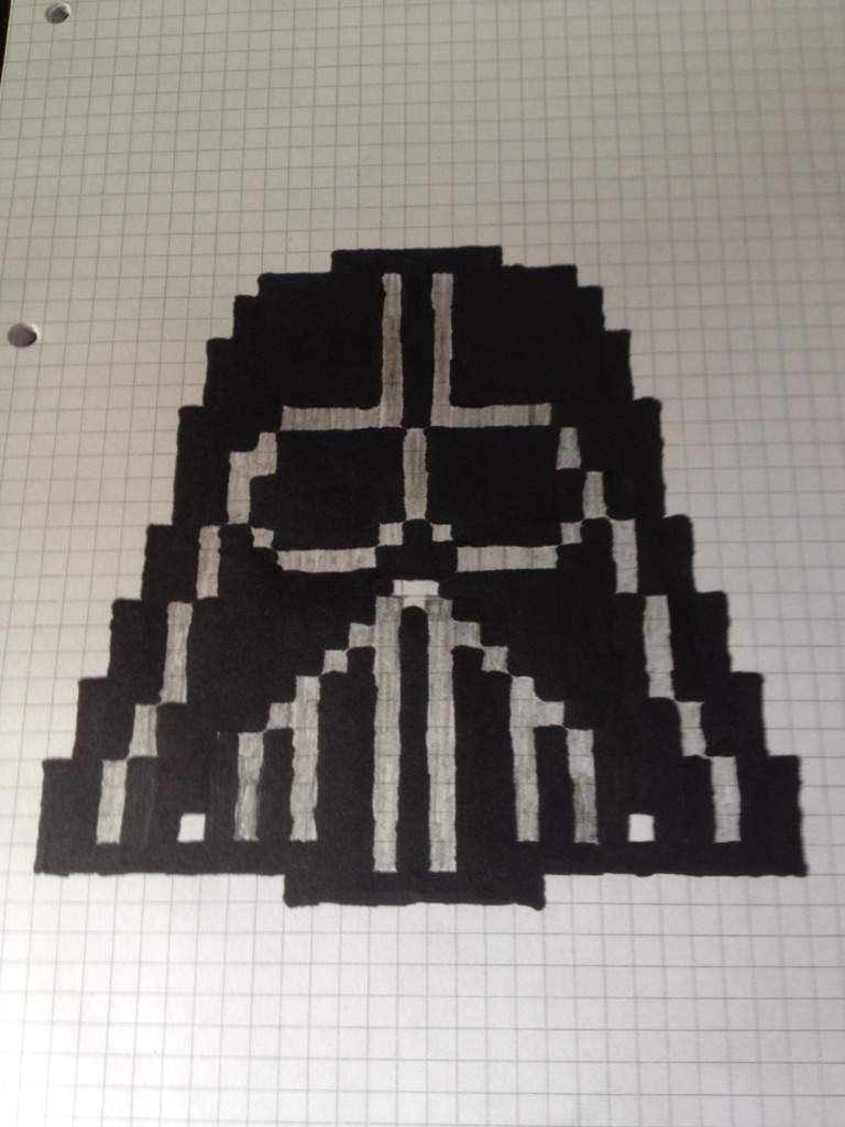 Pixel Art Lord Vader Star Wars Amino