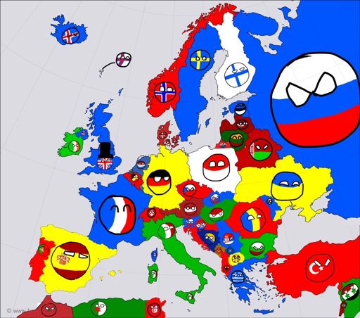 A map of europe | Polandball Amino