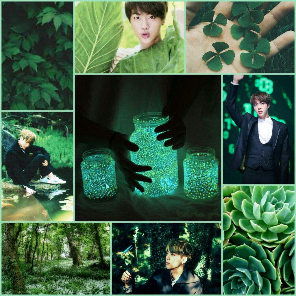 💚🍀Jin green aesthetic🍀💚 | K-Pop Amino