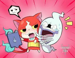 Jibanyan x whisper art | Yo-Kai Watch Amino