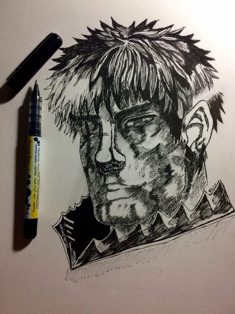 Guts drawing. | Anime Amino