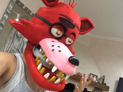 This is the beginning of my new cosplay: FOXY!🦊 Today i finished the head ...