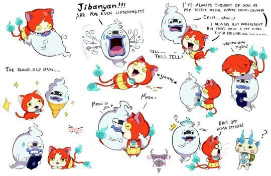 Jibanyan x whisper art | Yo-Kai Watch Amino