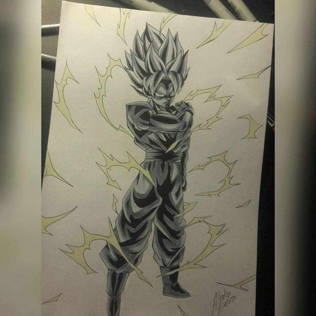 Goku LR DESSIN  DESSIN  PAR MOI Anime et Manga Amino