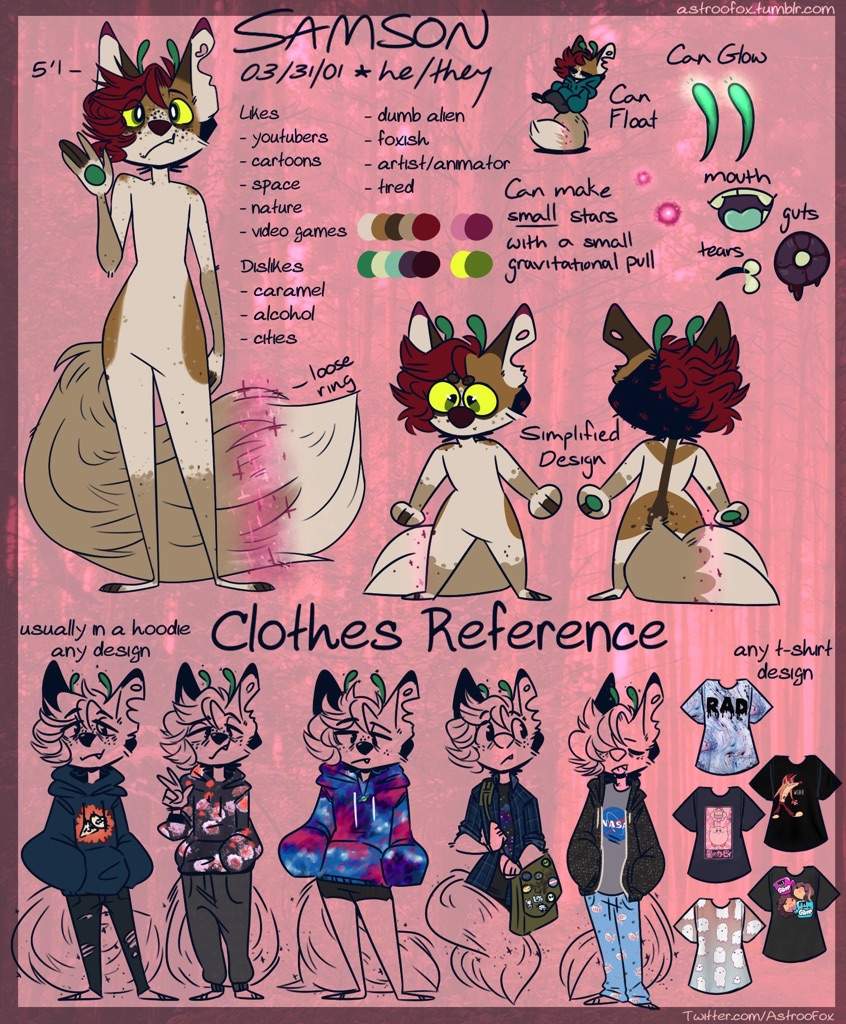 2017 Fursona Reference Sheet Furry Amino