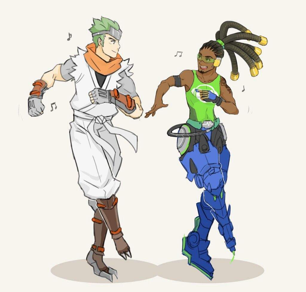 Genji and Lucio dancing | The Ships Of Overwatch Amino