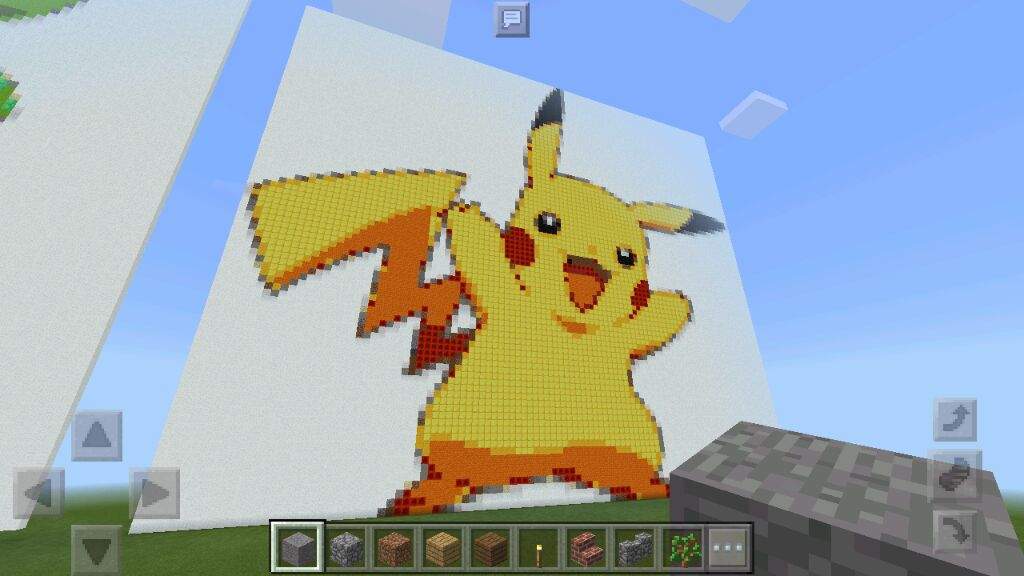 My Pikachu Pixel Art In Mcpe Minecraft Amino