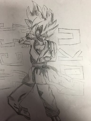 Ssgss goku scetch | DragonBallZ Amino