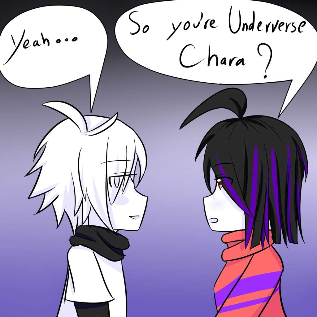Meeting up with Underverse Chara | Undertale AUs Amino