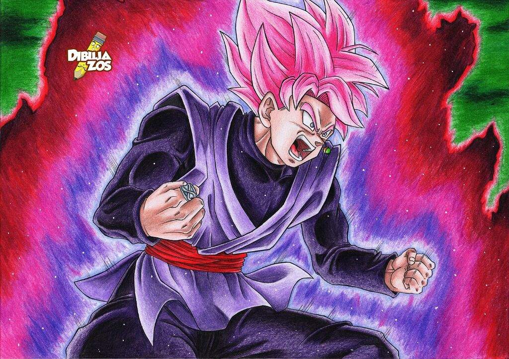 Black Goku Ssj Rose Lápices De Color Arte Anime Amino Amino 7330