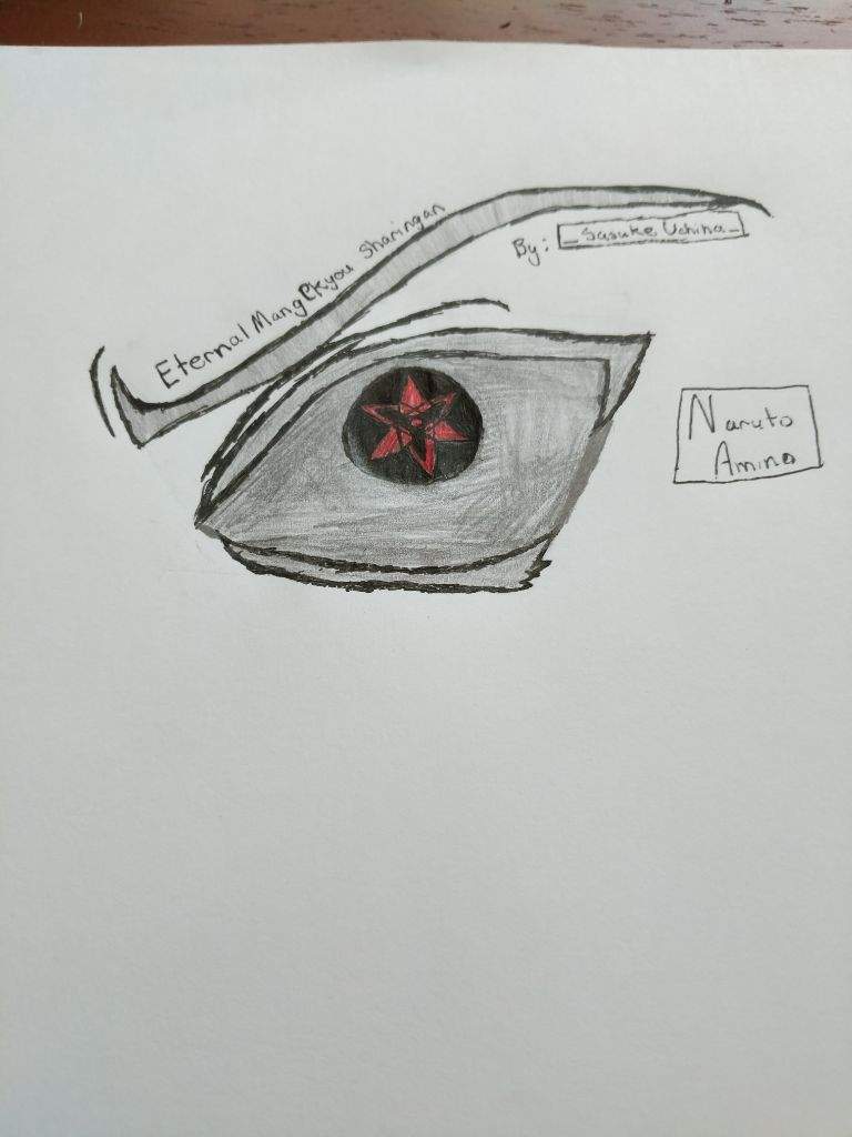 New Drawing Eternal Mangekyou Sharingan Naruto Amino